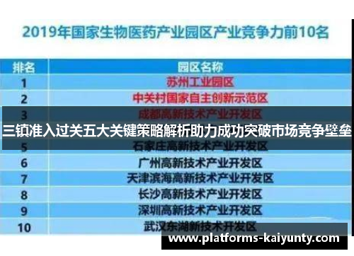 三镇准入过关五大关键策略解析助力成功突破市场竞争壁垒 三镇准入过关五大关键策略解析助力成功突破市场竞争壁垒