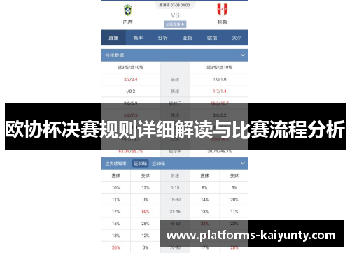 欧协杯决赛规则详细解读与比赛流程分析 欧协杯决赛规则详细解读与比赛流程分析